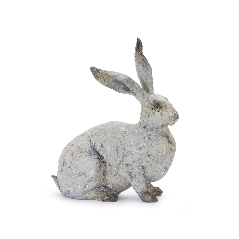 Weathered Rabbit Statue Set