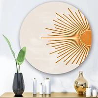 Designart - Orange Sun Print I