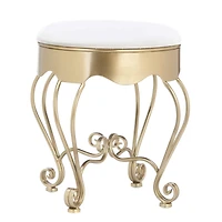 18" Gold Scrollwork Stool