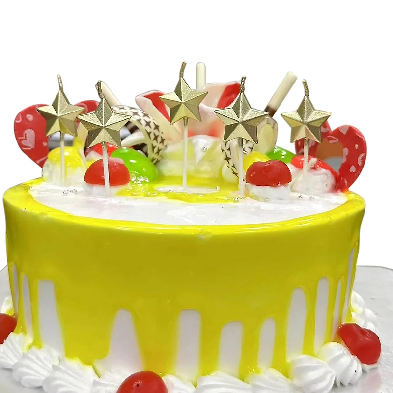 Gold Star Candles by Celebrate It™, 5ct.