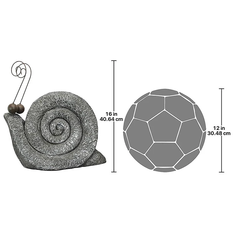 Design Toscano® 16" Medium At a Snail's Pace Garden Gastropod Statue
