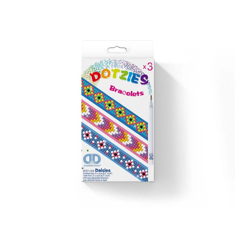 Diamond Dotz® Dotzies® Daisies Bracelets Diamond Painting Artwork Kit