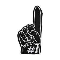 18" Black No.1 Foam Finger by Celebrate It™