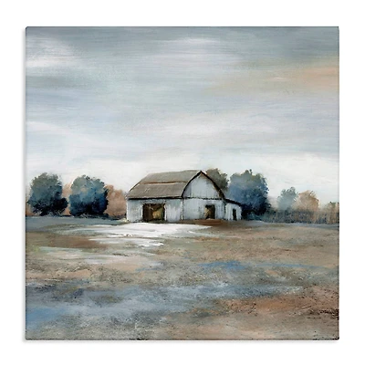 Stupell Industries Countryside Barn Neutral Tones Canvas Wall Art