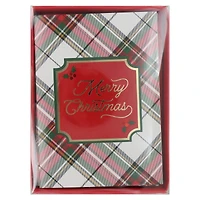 Merry Christmas Plaid Card & Envelope Set by Recollections™