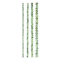 12 Packs: 4 ct. (48 total) Mint Faceted Glass Round Beads by Bead Landing™
