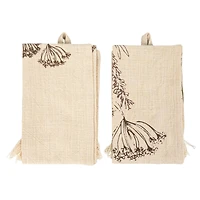 Hello Honey® Minimalist Flower Print Kitchen Towels, 2ct.