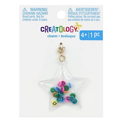 Smiley Star Shaker Charm by Creatology™