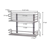 Household Essentials 2-Tier Door Mount Cabinet Organizer