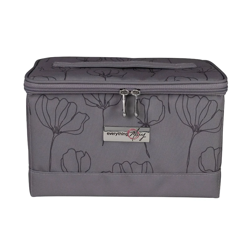 Everything Mary Gray Floral Collapsible Sewing Kit Organizer Box