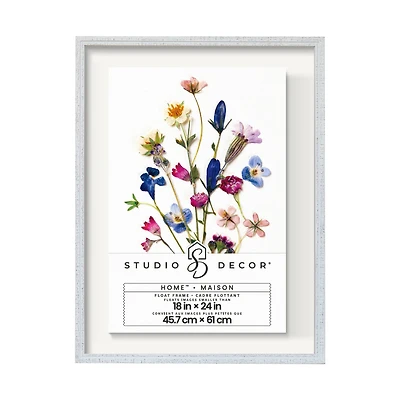 Home™ White Distressed Float Frame by Studio Décor