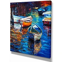 Designart - Boat over the lake