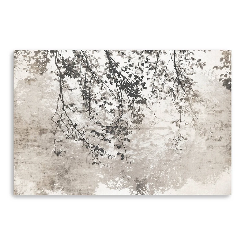 Taupe Soft Reflection Canvas Giclee