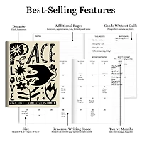TF Publishing 2023 - 2024 Peace Love Large Monthly Planner