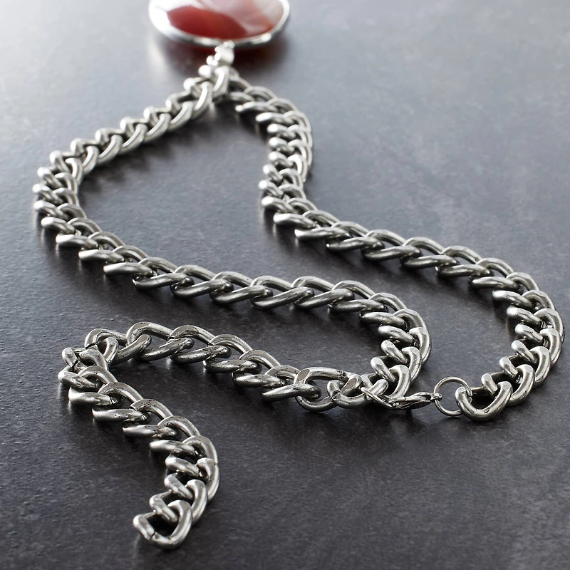 Bead Landing™ Antique Silver Twisted Chain, 24"