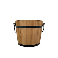 8" Natural Wood & Metal Bucket by Ashland®