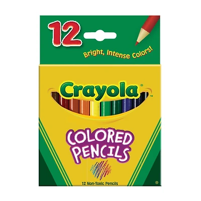 Crayola® 12 Color Half-Size Colored Pencil Set
