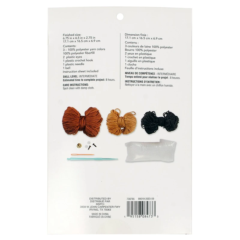 Intermediate Highland Cow Amigurumi Crochet Kit by Loops & Threads®