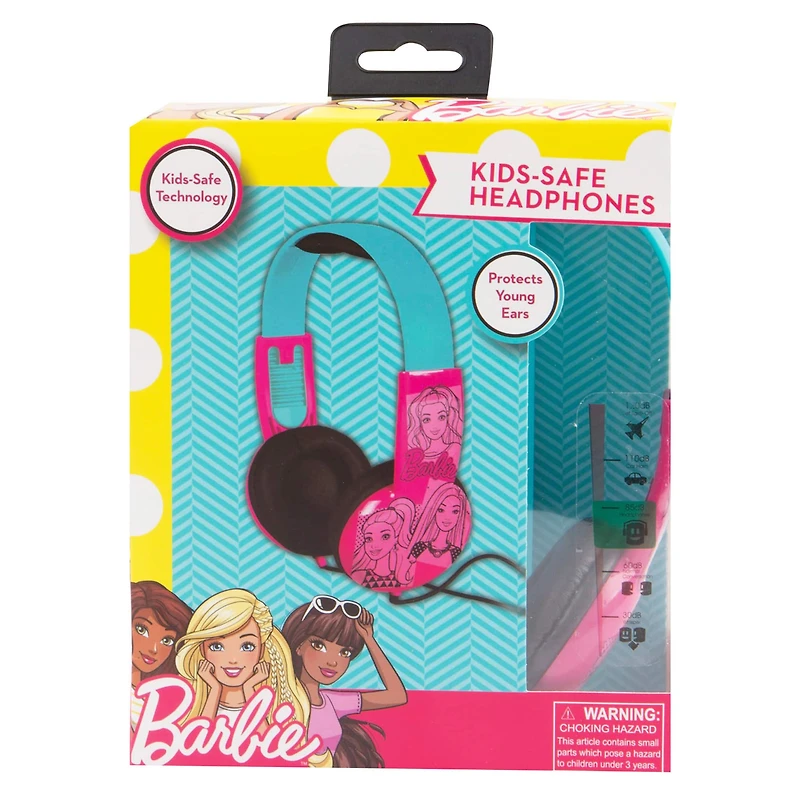 Barbie® Blue & Pink Kid-Safe Headphones