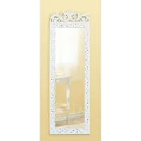 30.5" Elegant White Wall Mirror