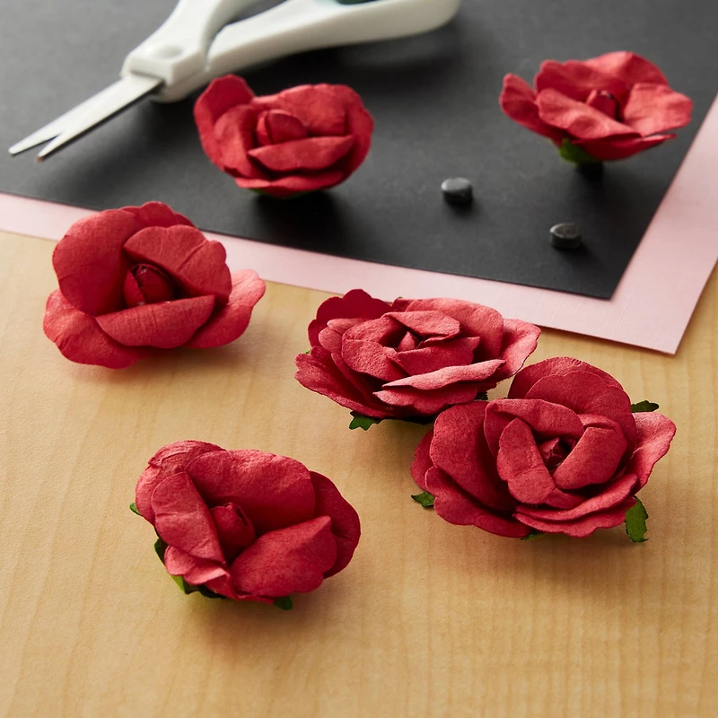 12 Packs: 12 ct. (144 total) Red Paper Roses by Recollections™
