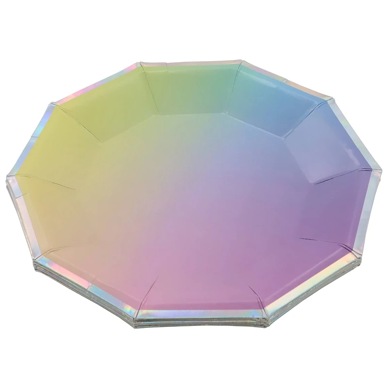 7" Ombre Decagon Snack Plates, 8ct. by Celebrate It™