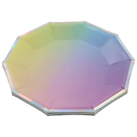 7" Ombre Decagon Snack Plates, 8ct. by Celebrate It™