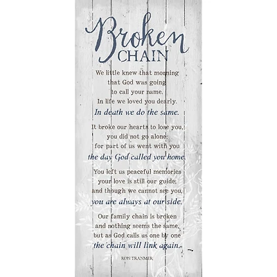 New Horizons Broken Chain Wood Plaque