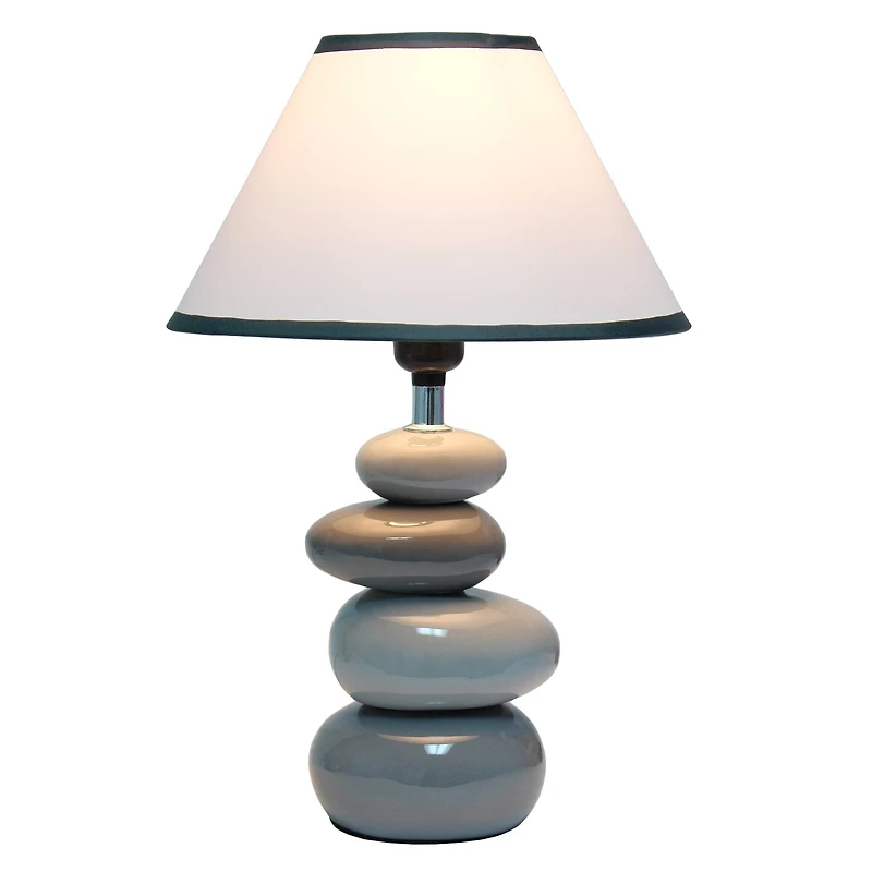 Simple Designs 17.5" Ceramic Stone Table Lamp