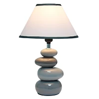 Simple Designs 17.5" Ceramic Stone Table Lamp