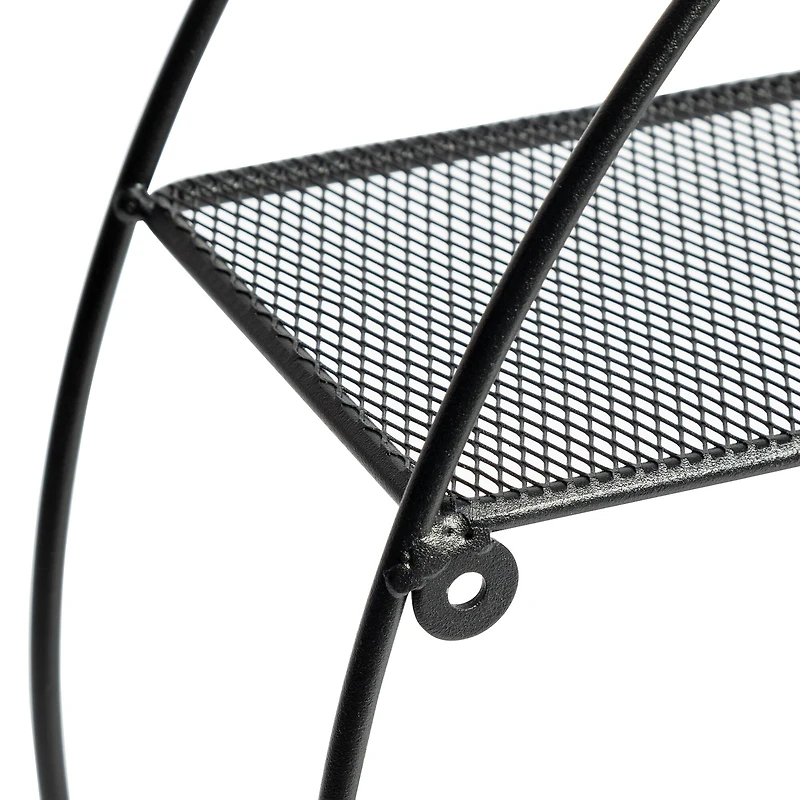 Honey Can Do 3-Tier Steel Circle Wall Shelf