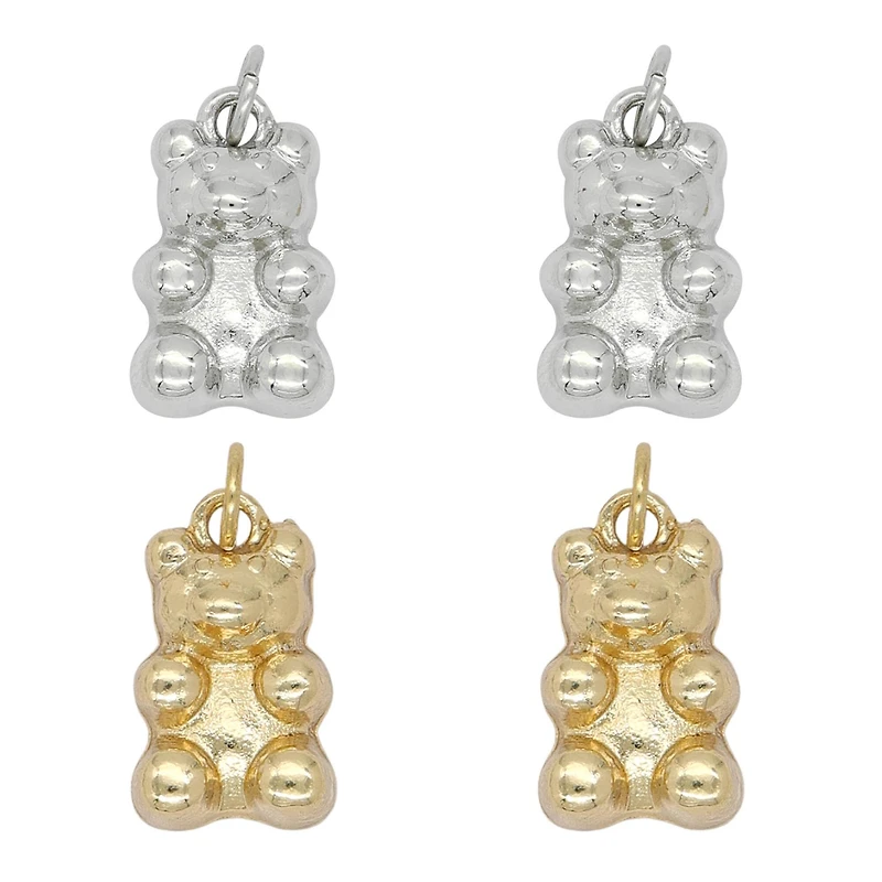 Silver & Gold Metal Gummy Bear Charms by Bead Landing™