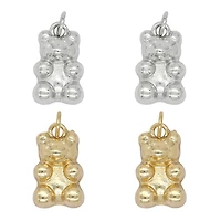 Silver & Gold Metal Gummy Bear Charms by Bead Landing™
