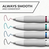 Sharpie® S-Gel™ 0.7mm Medium Point Classic Pens with White Fashion Barrel, 4ct.