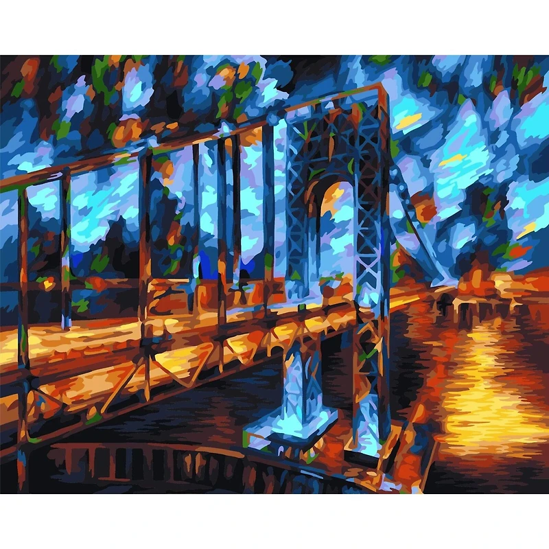 Crafting Spark Brooklyn Bridge Painting by Numbers Kit