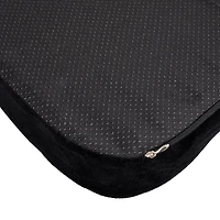 Mind Reader 18" Black Back Relief Memory Foam Seat Cushion
