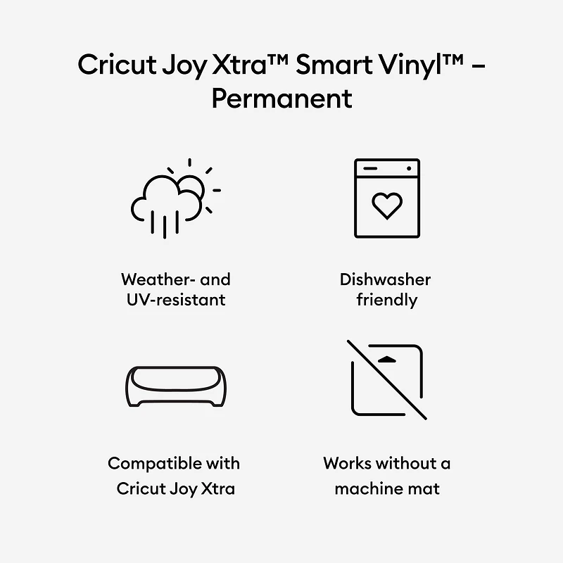 Cricut Joy Xtra™ Permanent Smart Vinyl™ Matte Metallic