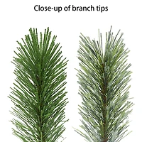 7.5ft. Pre-Lit Oklahoma Pine Artificial Christmas Tree, Clear LED Lights