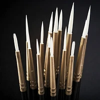 Arteza® Handmade Taklon Hair 15 Piece Miniature Detail Paint Brush Set