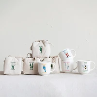 Hello Honey® Painted Garden Stoneware Mug Set
