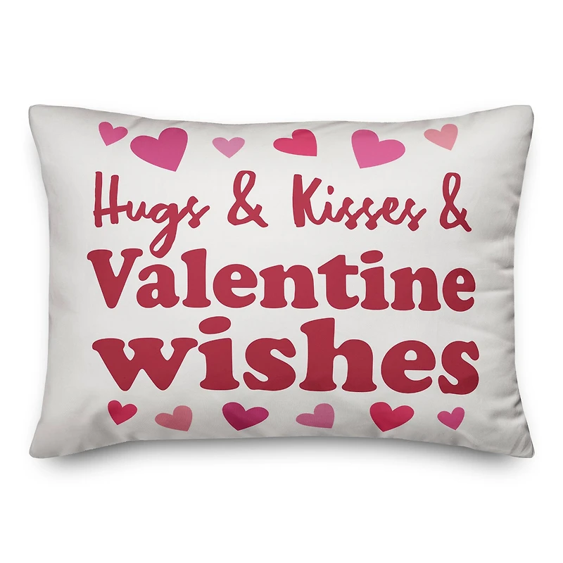 Hugs, Kisses & Wishes Throw Pillow