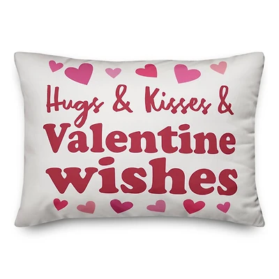 Hugs, Kisses & Wishes Throw Pillow