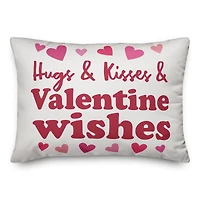 Hugs, Kisses & Wishes Throw Pillow