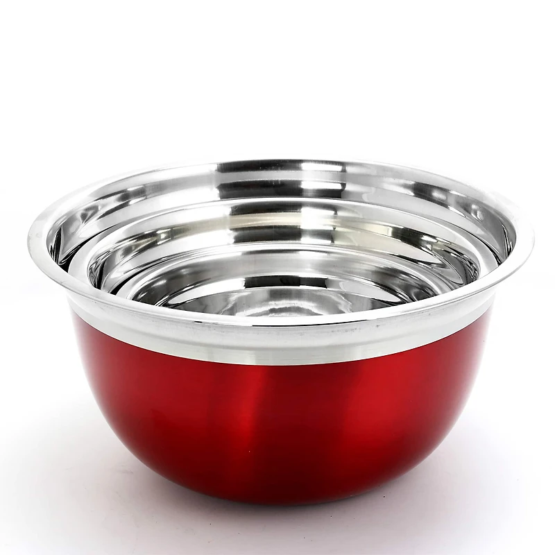 Oster Rosamond Red Stainless Steel Mixing Bowl Set