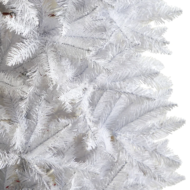 7ft. Unlit Slim White Artificial Christmas Tree