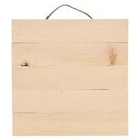 Good Wood by Leisure Arts 10" Slatted Square Plaque