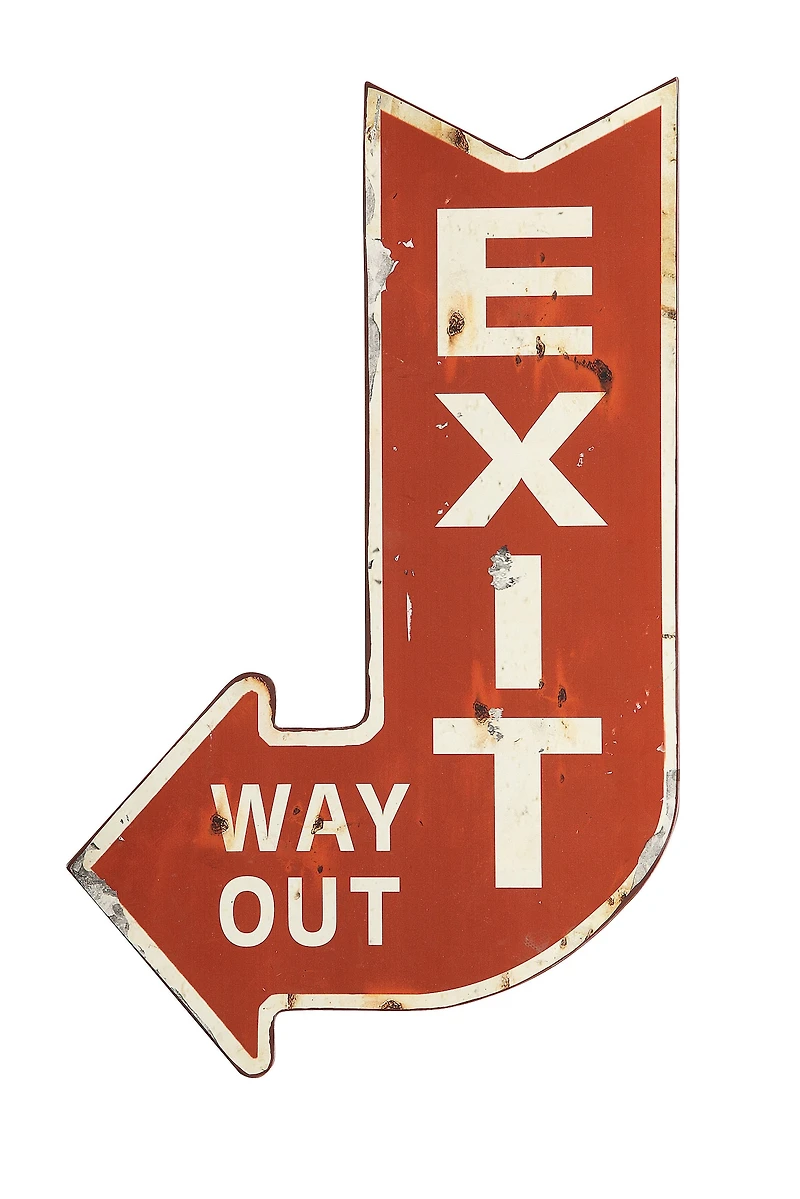 Hello Honey® Metal 'Exit' Sign