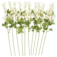 35" White Sweet Pea Artificial Flower Stem, 12ct.