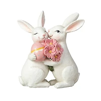 Glitzhome® 7" Easter Loving Bunny Table Décor