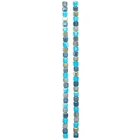 Aqua Mixed Glass Cube Beads, 4mm by Bead Landing™